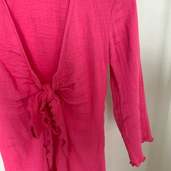 Free People Kianni Mini Dress in Hot Pink - Picture 3 of 6